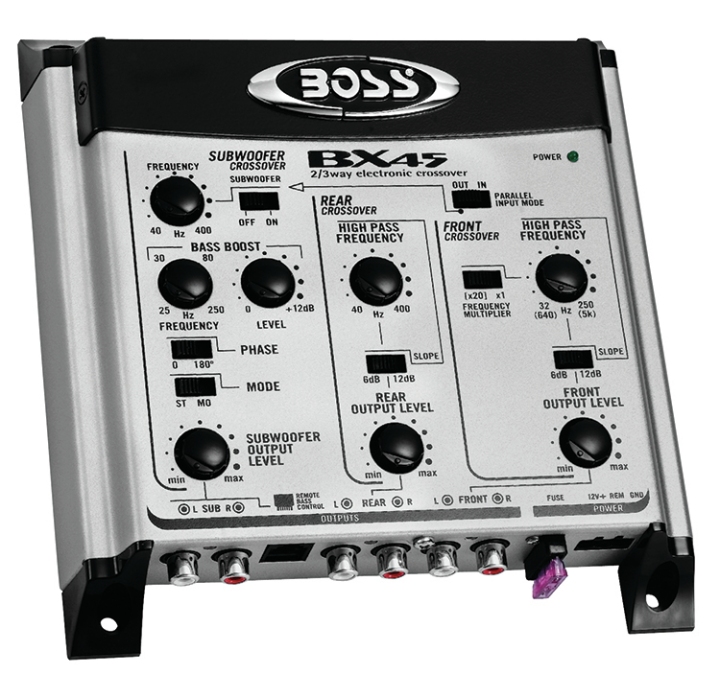 Boss 2/3 Way Electronic Crossover Remote Included (AVA-BX45)