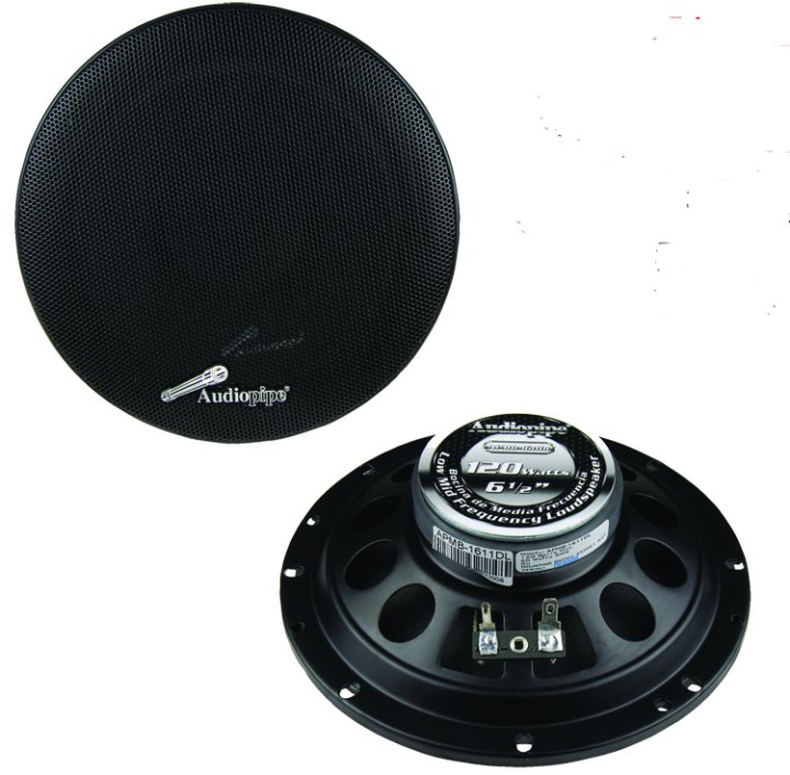 AudioPipe 6.5in 120w Mid Range Loud Speaker (APMB1611DL)