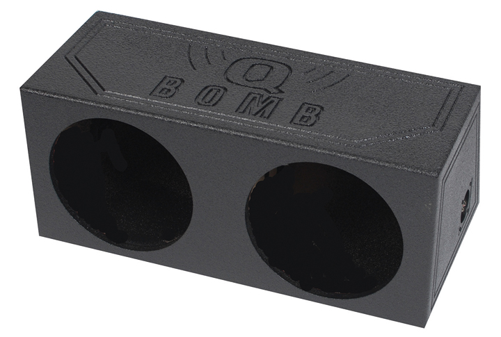 Qbomb Dual 10in Sealed Box Painted Black (QP-QBOMB10S)