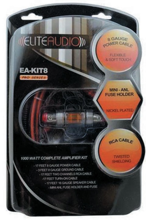Elite Audio Pro 8G Amplifier Kit w/Mini ANL (EAKIT8)