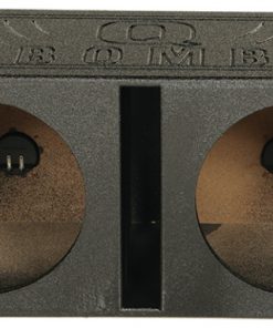 Qbomb Dual 10in Vented Box Painted Black (QP-QBOMB10V)