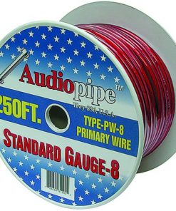 AudioPipe 250ft Roll 8 ga Red Power Wire  1 (PW8250RED)