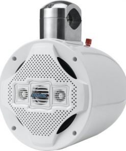 8'' Marine Wakeboard Speaker, Water Resistant 4-Way Tower Speaker, 1200 Watt (White) (AQWB8W)