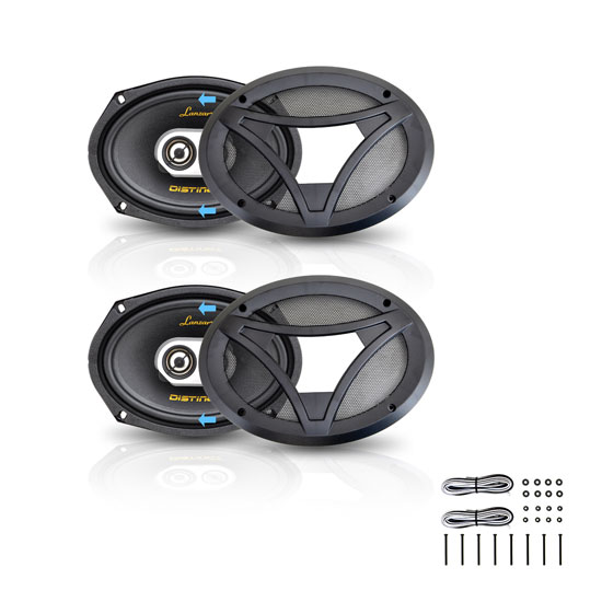 6" x 9" 360W 3-Way Coaxial Speaker - Pair (DCT6.93)