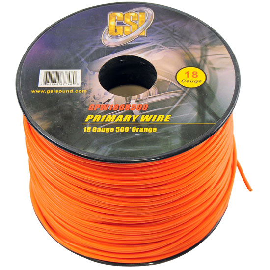 18 Gauge Primary Wire (GPW18OR500)