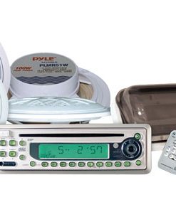 Waterproof Marine CD/MP3 Player Receiver w/Four 5.25' Speakers & Splash Proof Radio Cover (KTMR11SP)