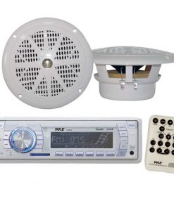 Marine AM/FM-MPX PLL Tuning Radio w/SD/MMC & USB With Two 4'' Speakers (KTMRGS28)