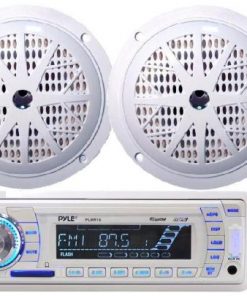 Marine Stereo AM/FM Radio Receiver USB/SD iPod/MP3 Player + 2 x 100W 4" Speakers (KTMRGS44)