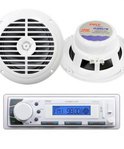 Pyle Marine Stereo AM/FM Receiver USB/SD iPod/MP3 Player + 2 x 120W 6.5" Speakers (KTMRGS49)