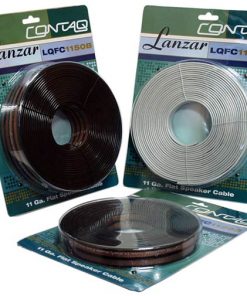 Contaq 25ft Clear Bronze 11 Gauge Flat Speaker Cable (LQFC1125B)