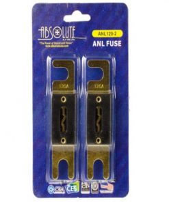 USA ANL120-2 2 Pack ANL 120 Amp Gold Plated Fuse (MRANL120-2)