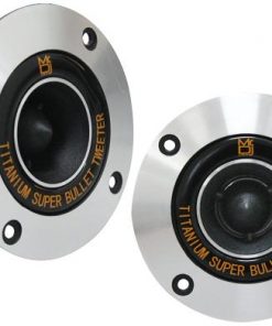 Mr. Dj HDT800S Pair 4-Inch Titanium Bullet High Compression (Chrome) (MRDJHDT800S)