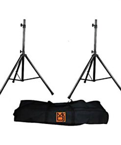 SS-650PKG Speaker Stand, the Stand Elevates from 39 inches to 63 inches and each Stand will support up to 100 pounds. Package includes a carrying bag for the stands. (MRSS650PKG)