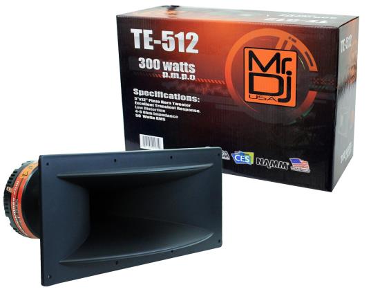 TE-512 5"x12" 300 Watts P.M.P.O Piezo Horn Tweeter (MRTE512)