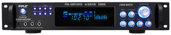 2,000 Watt Hybrid Hybrid Home Stereo Receiver Amplifier with AM/FM Tuner - Audio Inputs & Outputs (P2001AT)