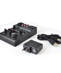 Bluetooth 3-Channel Mixer DJ Controller Audio Interface, 18V Phantom Power Supply (PAD30MXUBT)