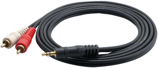 12 Gauge 6Ft RCA Male To 3.5mm'' Male Cable (PCBL42FT6)