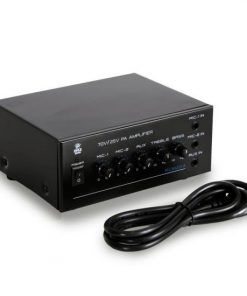 25V/70V Power Amplifier - Microphone Audio/Speaker Control Amp, 1/4'' Mic Inputs,  40 Watt (PCM20A)