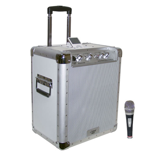Battery Powered Portable PA System W/Ipod Docking Station (RBPCMX240I)