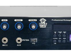 Professional PA Amplifier w/Bulit In DVD/CD/MP3/USB/70v output (RBPD750A)