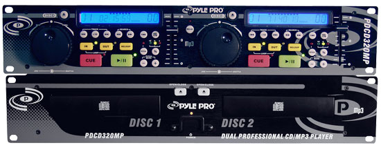 Professional Dual CD/MP3 Player w/ Jog Dials (RBPDCD320MP)