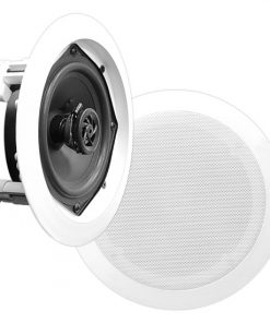 In-Wall / In-Ceiling Dual 6.5-inch Speaker System, 2-Way, Flush Mount, White (PDIC61RD)