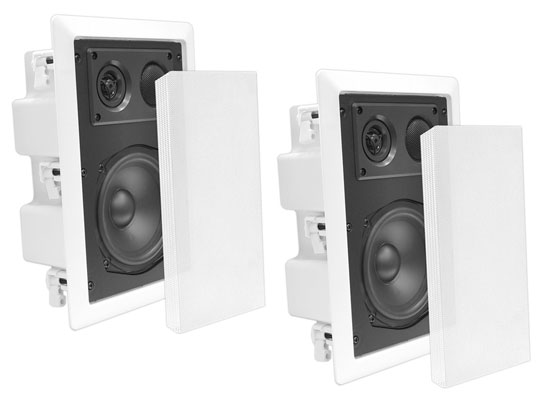 6.5'' Two Way In Wall Enclosed Speaker System w/ Directional Tweeter (RBPDIW67)