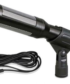 Professional Shotgun Microphone, Electret Condenser Mic with 16' ft. XLR Cable & Windscreen (PDMIC35)
