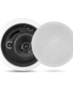 In-Wall / In-Ceiling 6.5'' Enclosed Speaker System, 70 Volt Transformer, Rotary Tap Select, Flush Mount, 250 Watt, Single Speaker (PDPC6T)