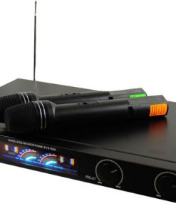 Wireless 2 Channel VHF Microphone System With 2 Microphones (RBPDWM2450)