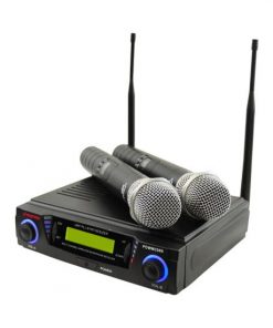 Wireless Professional UHF Dual Channel Microphone System With 2 Microphones (RBPDWM3300)