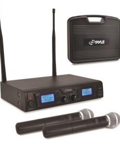 Premier Series UHF Wireless Microphone System with (2) Handheld Mics, Dual Charge Docks, Selectable Frequency, LCD Display, Rack Mountable (RBPDWM3360)