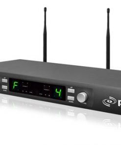 Premier Series Professional UHF Microphone Rack Mountable System with (2) Plug-in XLR Wireless Transmitters and Selectable Frequencies (PDWM3450)