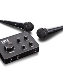 Home Theater Karaoke Microphone System - Connects to TV, Receiver, Amplifier, Speaker & More (PDWMKRHD20)