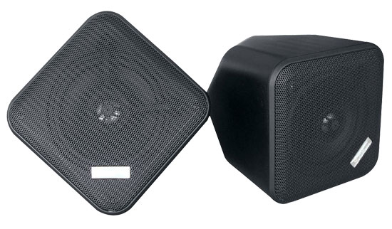 5'' Weatherproof Indoor/ Outdoor Full Range Two-Way Multi-Mount Speaker Enclosures (black) (PDWP5BK)