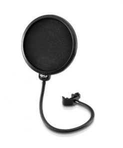 Studio Microphone Pop Filter 4-Layer Mesh Screen, Wind Screen Filtration, 360° Flexible Gooseneck (PEPF30)