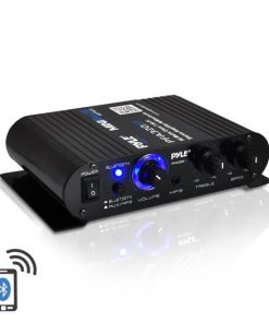 Bluetooth Mini Blue Series Compact Class-T Amplifier, 90 Watt Max Power, Aux (3.5mm) Input, Push-Type Speaker Terminals (RBPFA320BT)
