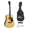 6-String Acoustic Guitar, Full Scale, Accessory Kit Included (PGA20)