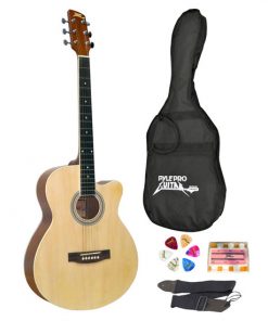 39'' Inch Beginner Jammer, Acoustic Guitar w/ Carrying Case & Accessories (PGAKT39)
