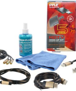 HDTV CLEANING KIT w/ 2 HDMI HIGH DEFINITION CABLES/COMPONENT VIDEO HIGH DEFINITION CABLE/OPTICAL  AUDIO HIGH DEFINITION CABLE (PHDMIKT2)