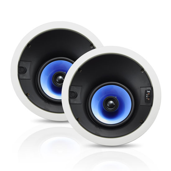 250 Watt 6.5'' High Performance Directional Two-Way In-ceiling Speaker System w/Adjustable Treble Control (PIC62A)