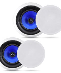 In-Wall / In-Ceiling High Performance Dual 6.5'' Speaker System, 250 Watt, Two-Way, Adjustable Treble Control (PIC6E)