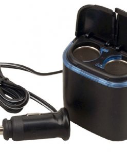 Plug In Car 1 TO 2 Cigarette Lighter Multiplier (PL12V2CP)