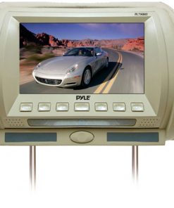 Adjustable Hideaway Headrest 7'' TFT Video Monitor (Tan) (RBPL70HRT)