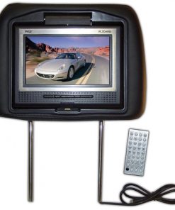Adjustable Headrest w/Built-in 7'' TFT Monitor & DVD Player (Black) (RBPL7DHRB)