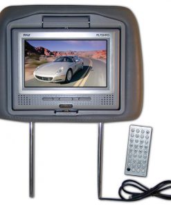 Adjustable Headrest w/Built-in 7'' TFT Monitor & DVD Player (Grey) (RBPL7DHRG)