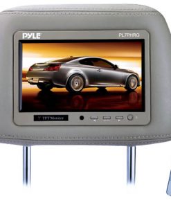 Complete Grey Vinyl Headrest w/Built-In 7'' TFT-LCD Monitor (RBPL7PHRG)