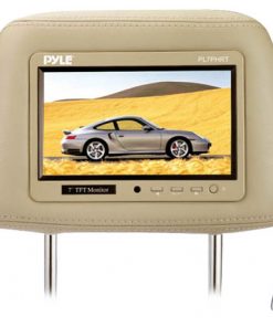 Complete Tan Vinyl Headrest w/Built-In 7'' TFT-LCD Monitor (PL7PHRT)