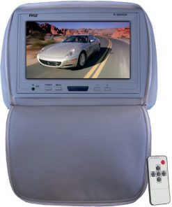 Adjustable Headrest/ Built-In 9'' TFT-LCD Monitor with IR Transmitter (Gray Color) (RBPL90HRGR)