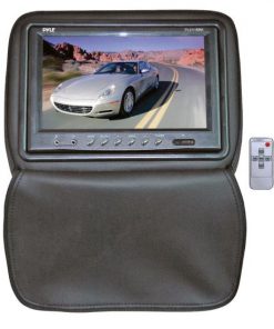 Adjustable Headrests w/ Built-In 9'' TFT/LCD Monitor W/IR Transmitter & Cover (Black) (PL91HRBK)